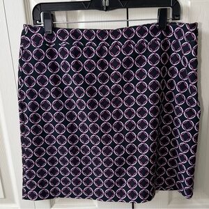 Greg Norman Golf Tennis Performance Skort Women’s size 10 Geometric Circles
